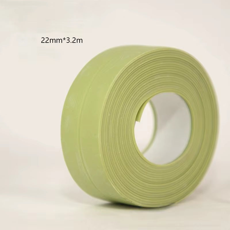 A Roll of Three Meters Two Pvc Waterproof and Anti-Mildew Seam Adhesive, Suitable for Kitchen, Bathroom, Toilet, Corner Gap