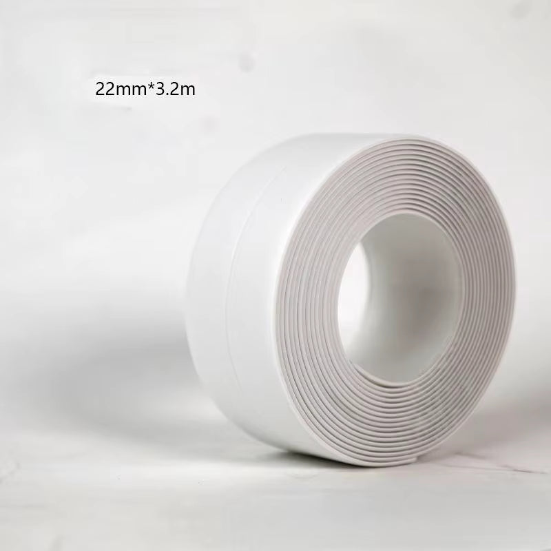 A Roll of Three Meters Two Pvc Waterproof and Anti-Mildew Seam Adhesive, Suitable for Kitchen, Bathroom, Toilet, Corner Gap