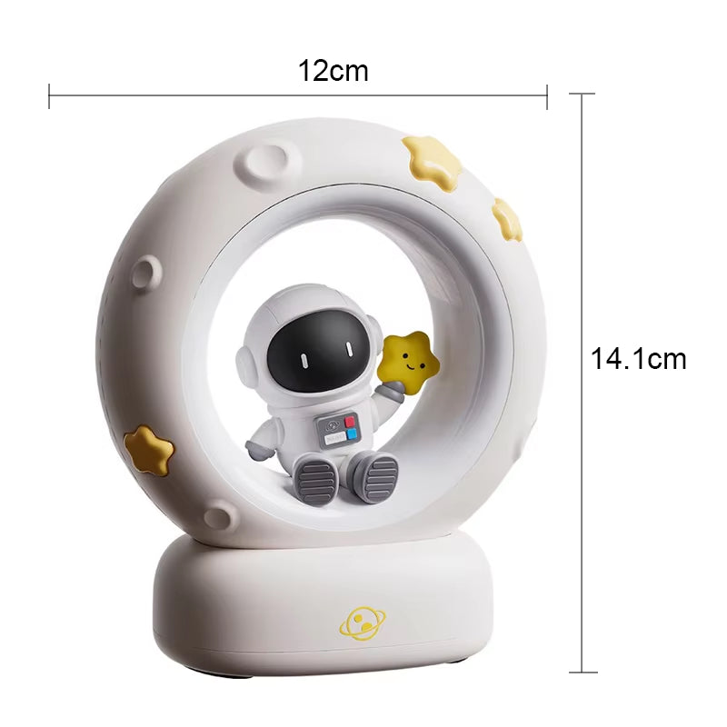 LED Night Light Panda Astronaut Bedside Sleeping Night Lights USB Charging Silicone Children Gife Eye Protection Lamp Lighting